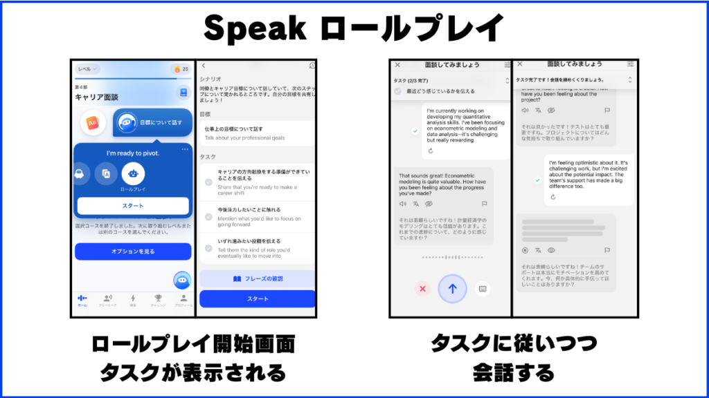 Speak ロールプレイ 実践画像
